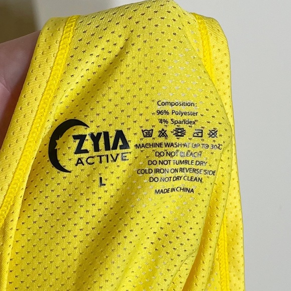 ZYIA Active Women’s Mesh Workout Yoga Tank Top LRG - Picture 4 of 5